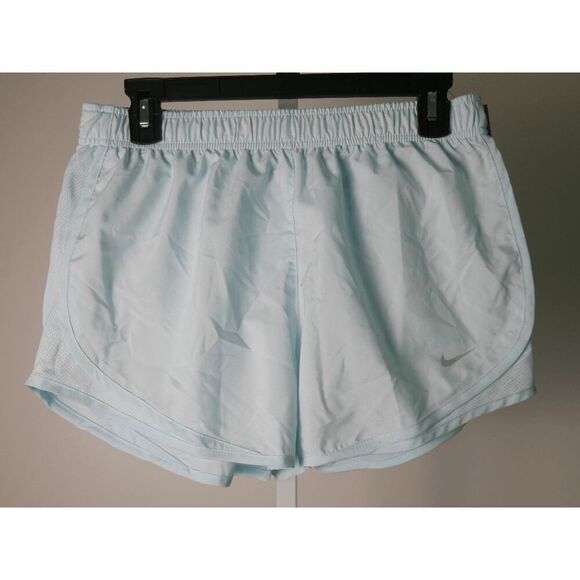 Nike Women's Dri-FIT Tempo Mid-Rise Brief-Lined Running Shorts M Blue Tint Color - Picture 2 of 9